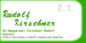 rudolf kirschner business card